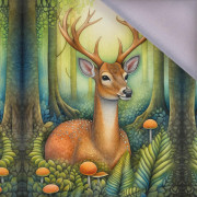 BOHO DEER - PANEL (60cm x 50cm) softshell