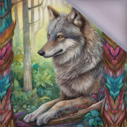 BOHO WOLF - PANEL (60cm x 50cm) softshell