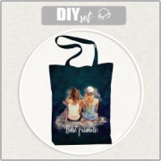 SHOPPERKA - BEST FRIENDS - tkanina wodoodporna - zestaw do uszycia