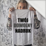 PANEL (60cm x 50cm) - Z WŁASNYM NADRUKIEM - dzianina pętelkowa z elastanem ITY