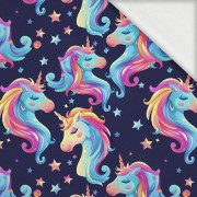 FAIRY WORLD wz.1 (UNICORN) - dzianina pętelkowa z elastanem ITY