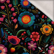 FLOWERS 3D WZ. 9 - dzianina drapana z elastanem ITY
