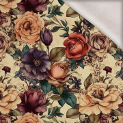 FLOWERS WZ.39 - dzianina drapana z elastanem ITY