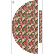 Panel na spódnicę "MAXI" - jersey wiskozowy/ Flowers wz.43