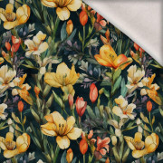 FLOWERS WZ.49 - dzianina drapana z elastanem ITY