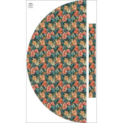 Panel na spódnicę "MAXI" - krepa/ Flowers wz.53
