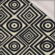 GEOMETRIC WZ. 4 - dzianina drapana z elastanem ITY