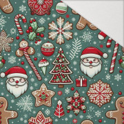 HAPPY CHRISTMAS WZ. 7 - Hydrofobowa dzianina drapana 