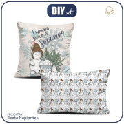PODUSZKI DEKORACYJNE - I WANNA BUILD A SNOWMAN WZ. 1 (ZIMA W MIEŚCIE)