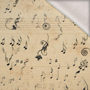 MUSIC NOTES WZ. 2 - dzianina drapana z elastanem ITY