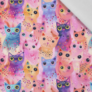 NEON CATS WZ.1 - tkanina bawełniana