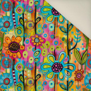 NEON FLOWERS WZ.1- Welur tapicerski