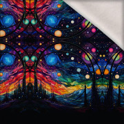 NEON GALAXY WZ.11 - panel (60cm x 50cm) dzianina drapana z elastanem ITY