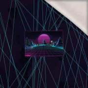 NEON GALAXY WZ.12 - panel (60cm x 50cm) dzianina drapana z elastanem ITY
