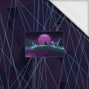 NEON GALAXY WZ.12 - PANEL (60cm x 50cm) dzianina pętelkowa z elastanem ITY