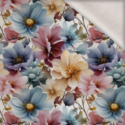 PASTEL FLOWERS WZ.13 - lekka dzianina drapana