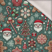 HAPPY CHRISTMAS WZ. 7 - dzianina drapana z elastanem ITY