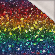 HOLOGRAPHIC RAINBOW wz. 2 - dzianina drapana z elastanem ITY