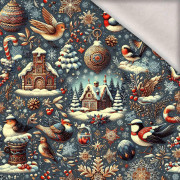 Vintage Christmas wz.27 - dzianina drapana z elastanem ITY