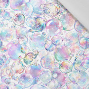 130cm RAINBOW BUBBLES - tkanina bawełniana