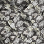 TROPICAL LEAVES - Muślin bawełniany