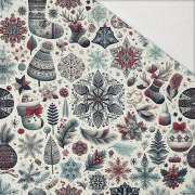 Vintage Christmas wz.30 - Hydrofobowa dzianina drapana 
