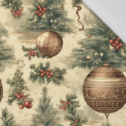 Vintage Christmas wz.8 - tkanina bawełniana