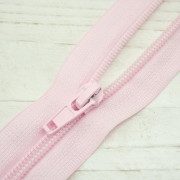 Zamek spiralny 60cm rozdzielczy - róż pudrowy