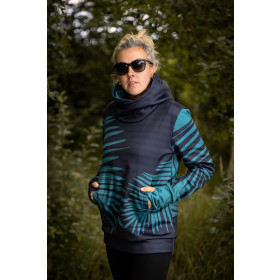 BLUZA HYDROFOBOWA UNISEX - PALM LEAVES - zestaw do uszycia