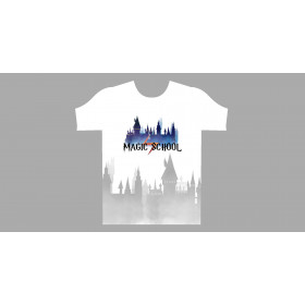 T-SHIRT DZIECIĘCY - MAGIC SCHOOL (MAGICZNA SZKOŁA) - single jersey