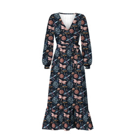 Butterfly & Flowers wz.3- Slub Weave