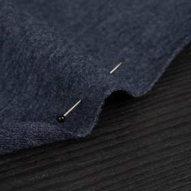 KRATA VICHY CZARNA / jeans - dzianina pętelkowa