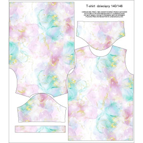 T-SHIRT DZIECIĘCY - ALCOHOL PASTEL INK WZ.1 - zestaw do uszycia