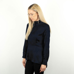45cm NAVY - Krepa satynowa