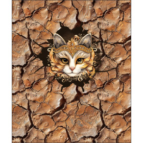 ANIMALS CRACKED wz.4 (cat) - panel (60cm x 50cm) 