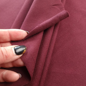 Dresówka pętelkowa PREMIUM - BAKŁAŻAN (AUBERGINE )