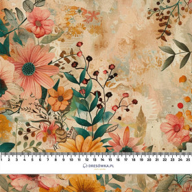 AUTUMN FLOWERS WZ. 4- Welur tapicerski