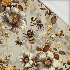 BEES & FLOWERS - dresówka pętelkowa