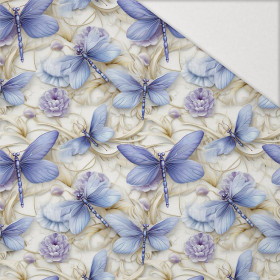 Butterfly & Flowers wz.15 - Hydrofobowa dzianina drapana 