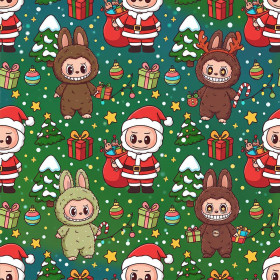 Creepy Cute Christmas WZ.1- Welur tapicerski