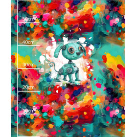 DOG NEUTRON- panel (60cm x 50cm) dzianina pętelkowa