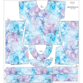 BLUZKA TYPU KIMONO - ALCOHOL PASTEL WZ.3 - zestaw do uszycia 