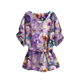 BLUZKA TYPU KIMONO - ALCOHOL PASTEL WZ.4 - zestaw do uszycia 