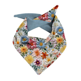 DZIECIĘCA CZAPKA I CHUSTA (CLASSIC) - FLOWERS 3D WZ. 15 - zestaw do uszycia