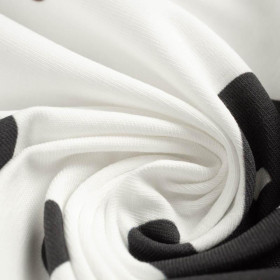 55cm HALLOWEEN CZARNE DUSZKI / biały - single jersey z elastanem TE210