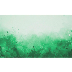 KLEKSY (zielony) - panel tkanina wodoodporna