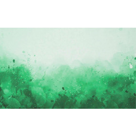 KLEKSY (zielony) - PANEL SINGLE JERSEY