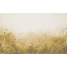 KLEKSY (złoty) - panel, dresówka z miśkiem / polar alpejski