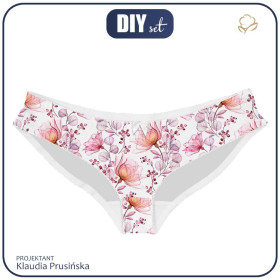 FIGI DAMSKIE - KWIATY wz. 4 (różowy)