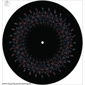 LISTKI WZ. 3 / czarny - duży panel na spódnicę z koła
